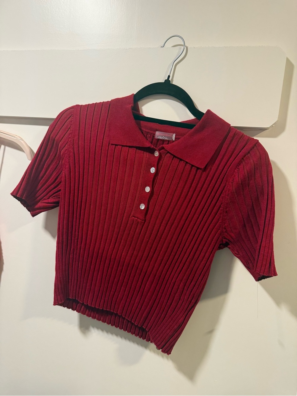 Free People Movement Ribbed Polo